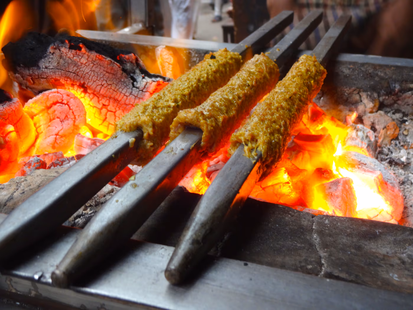 Grilled seekh kebabs from our kitchen selection