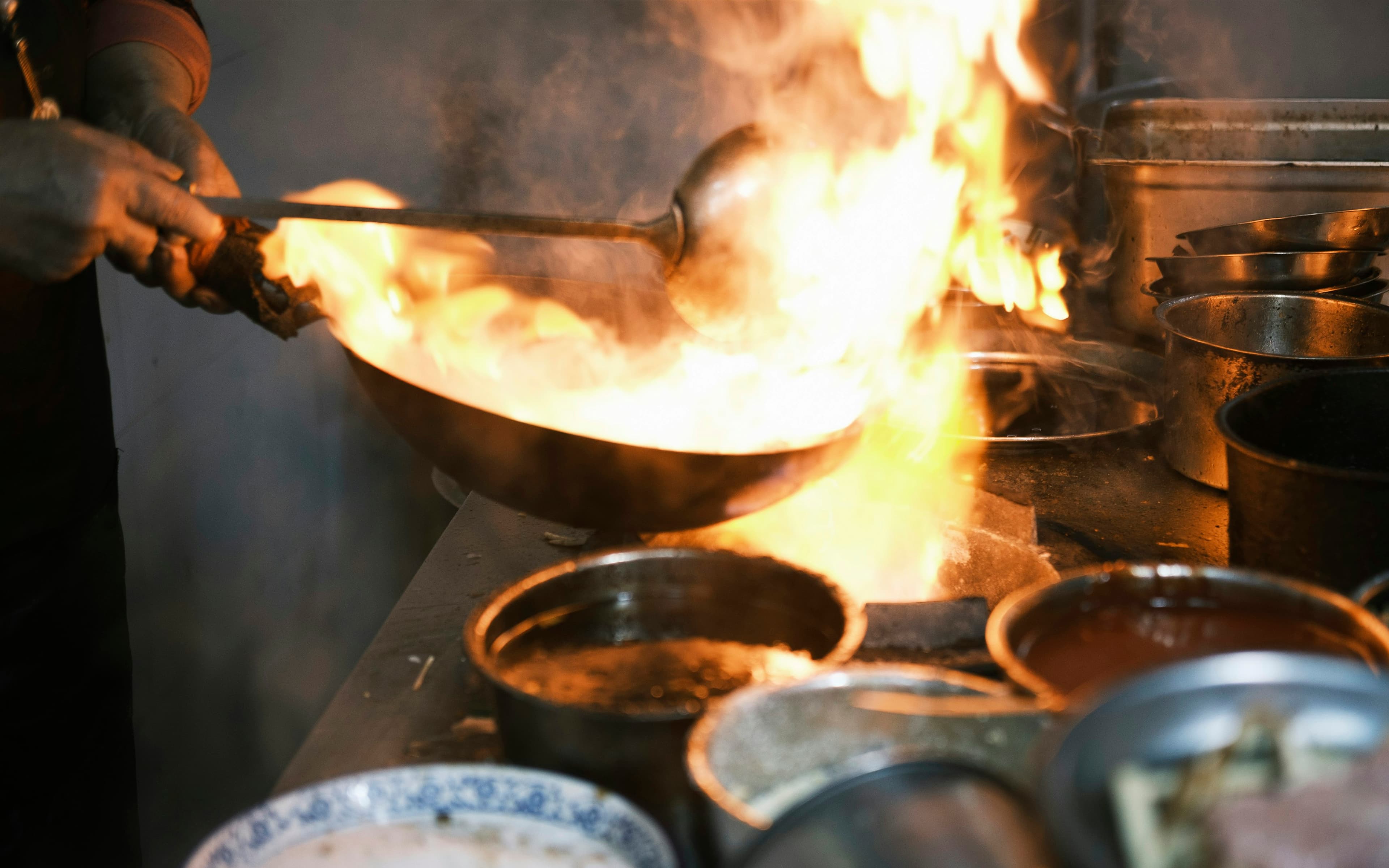 Meat kunnah style curry prepared for an event