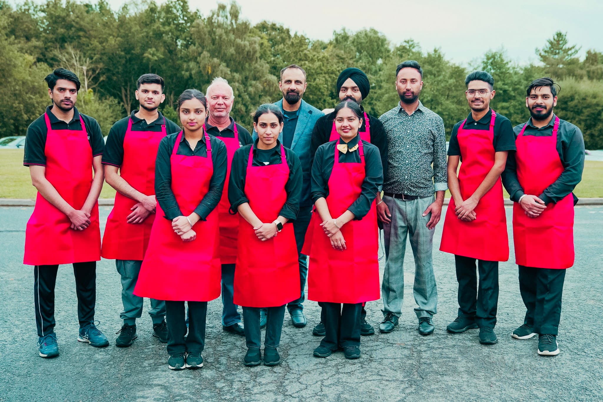 The Royal Lahori Chef team together before event service